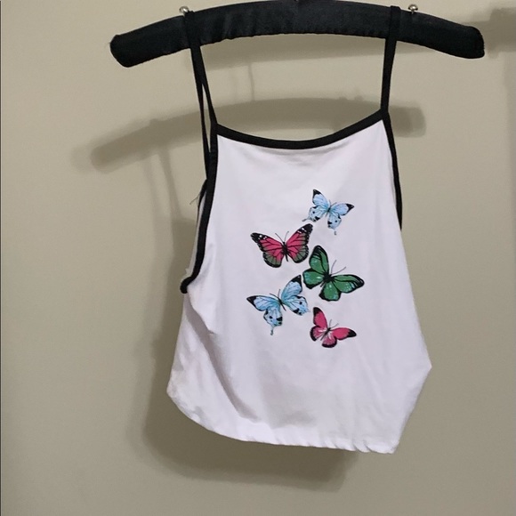 Colorfully butterflies tank top thin - Picture 1 of 4